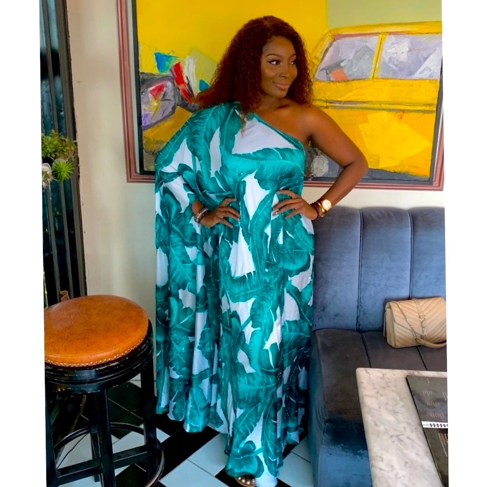 Hand stoned Kaftan- one size